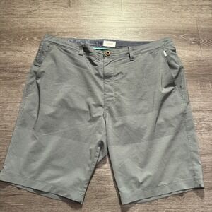 7 Diamonds Shorts Men 38 Gray Performance Golf Active Stretch 11" Outdoor Casual